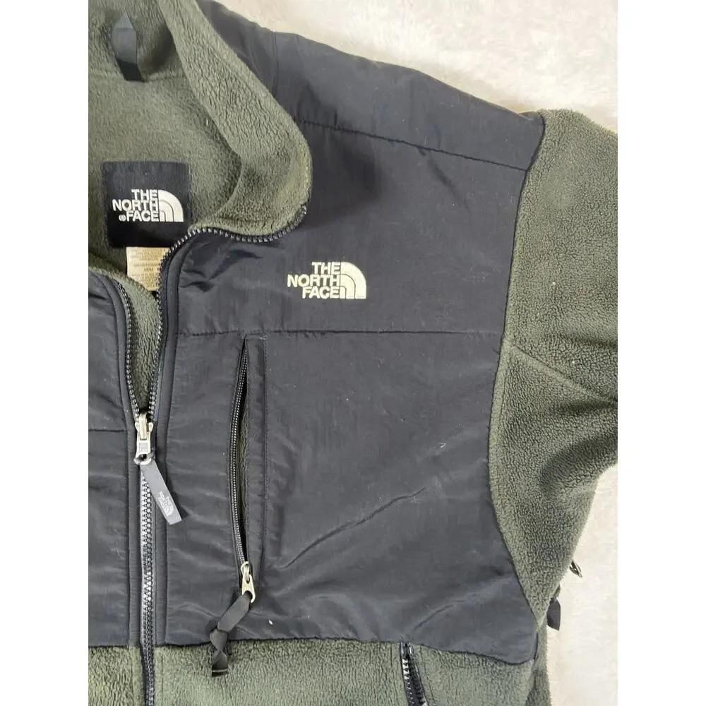 The North Face Denali Fleece Jacket Mens M Olive Green Black